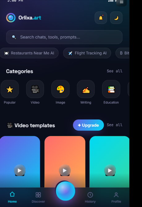 Advance AI mobile app