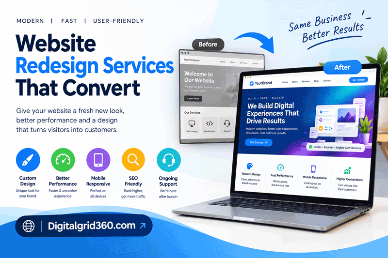 Website redesign services