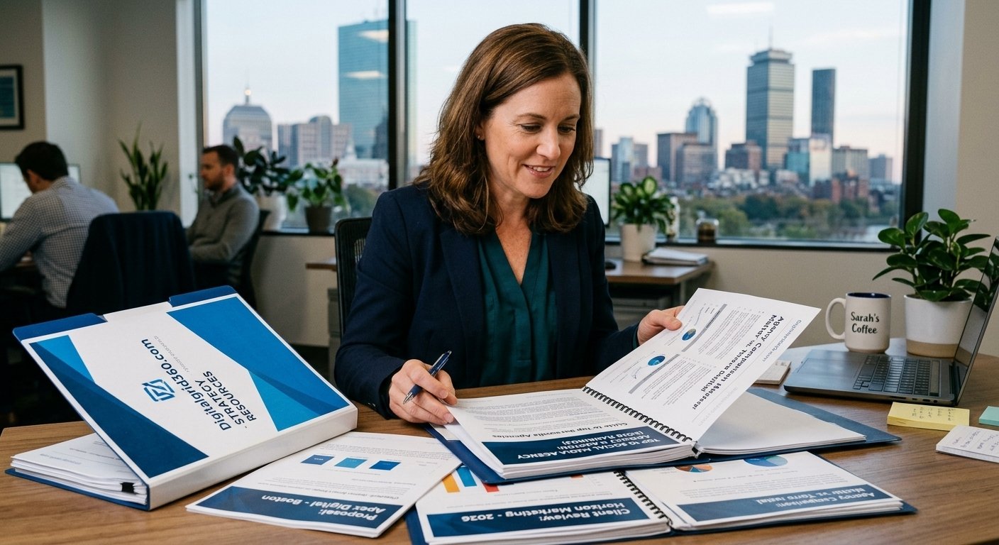 choosing a top 10 social media agency in Boston proposal comparison